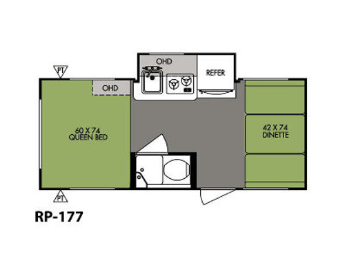 RV Rental Denver Rpod 177 Floor Plan